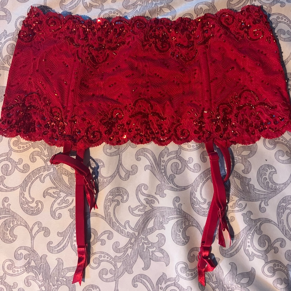 Victoria’s Secret Garter Skirt- Jewel Embroidery